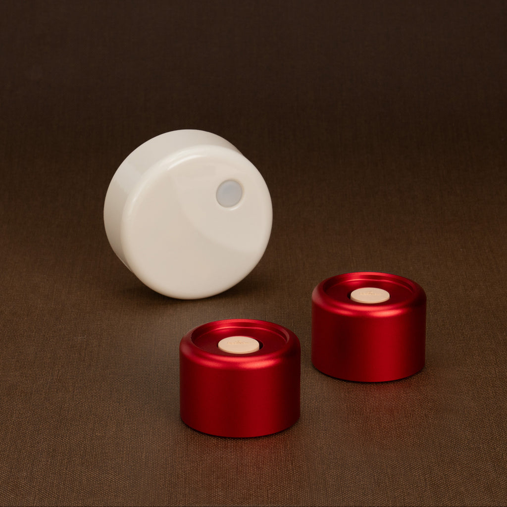 VinCap Wine Stoppers-Burgundy | wine vacuum stopper | vacuum wine stopper | wine bottle vacuum stopper