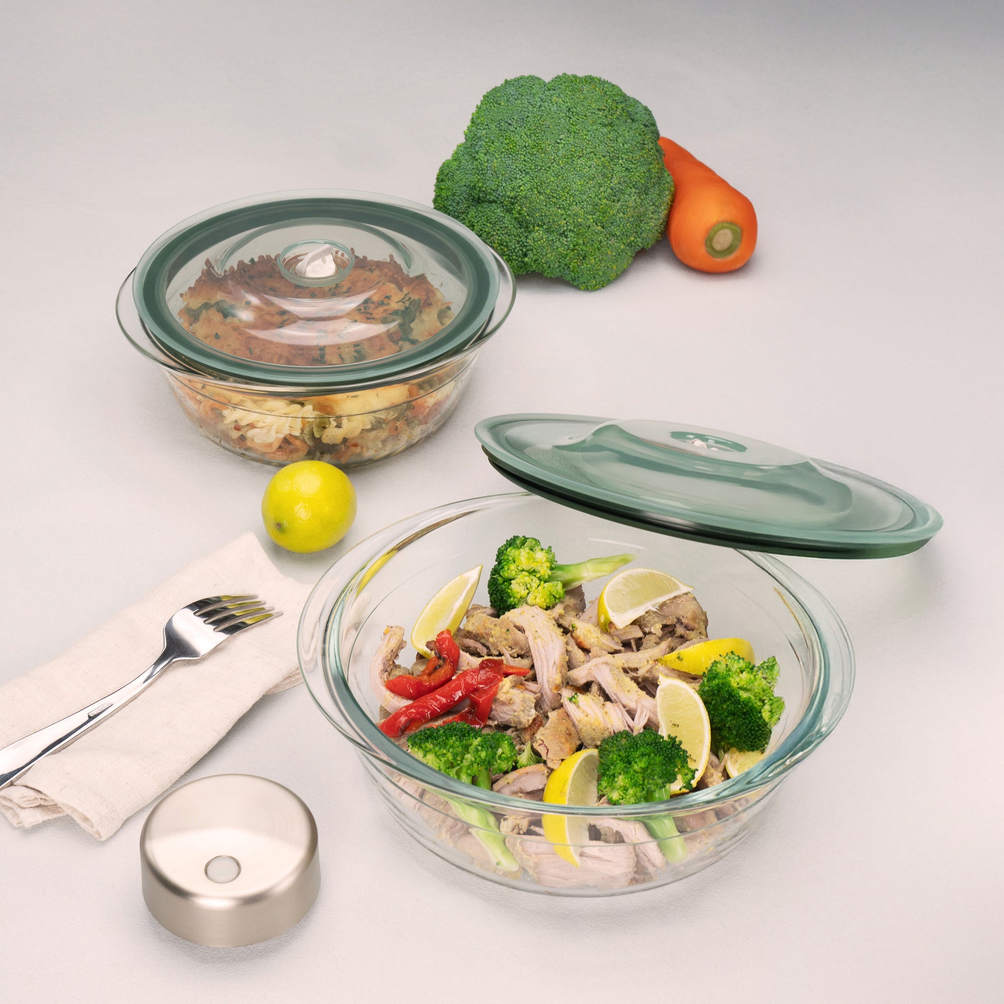 SeasonSeal Containers set, (1L+2M) & Vacuum Device – SealVax