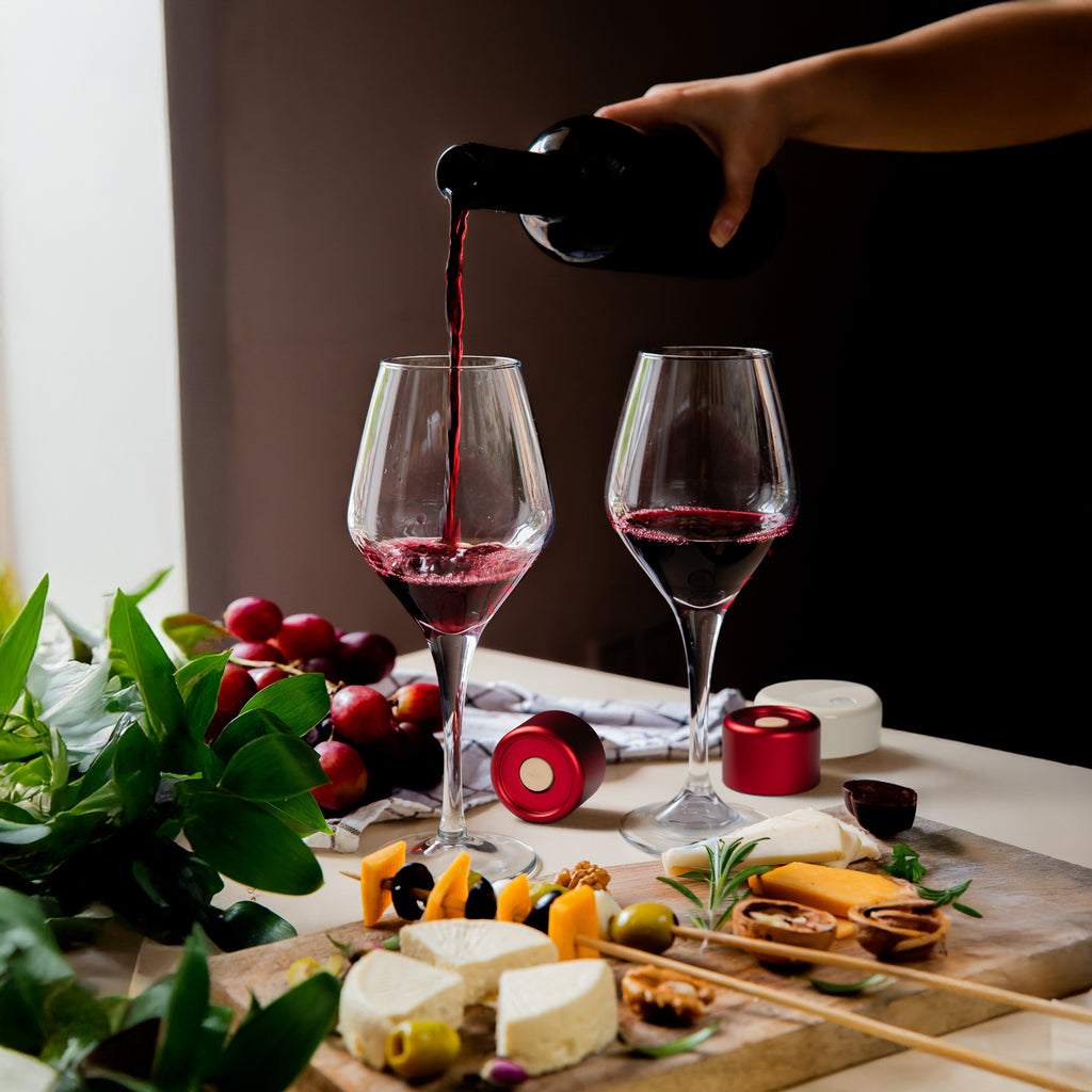 VinCap Wine Stoppers-Red Gold | wine vacuum stopper | vacuum wine stopper | wine bottle vacuum stopper